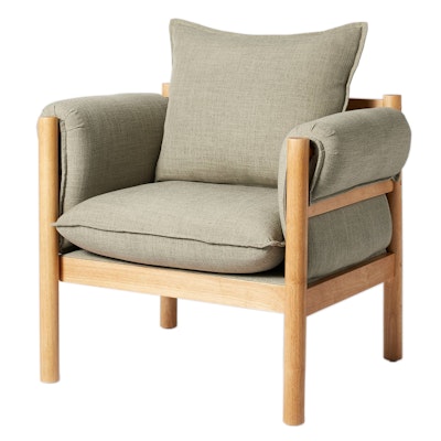 Threshold with Studio McGee Arbon Wood Dowel Accent Chair