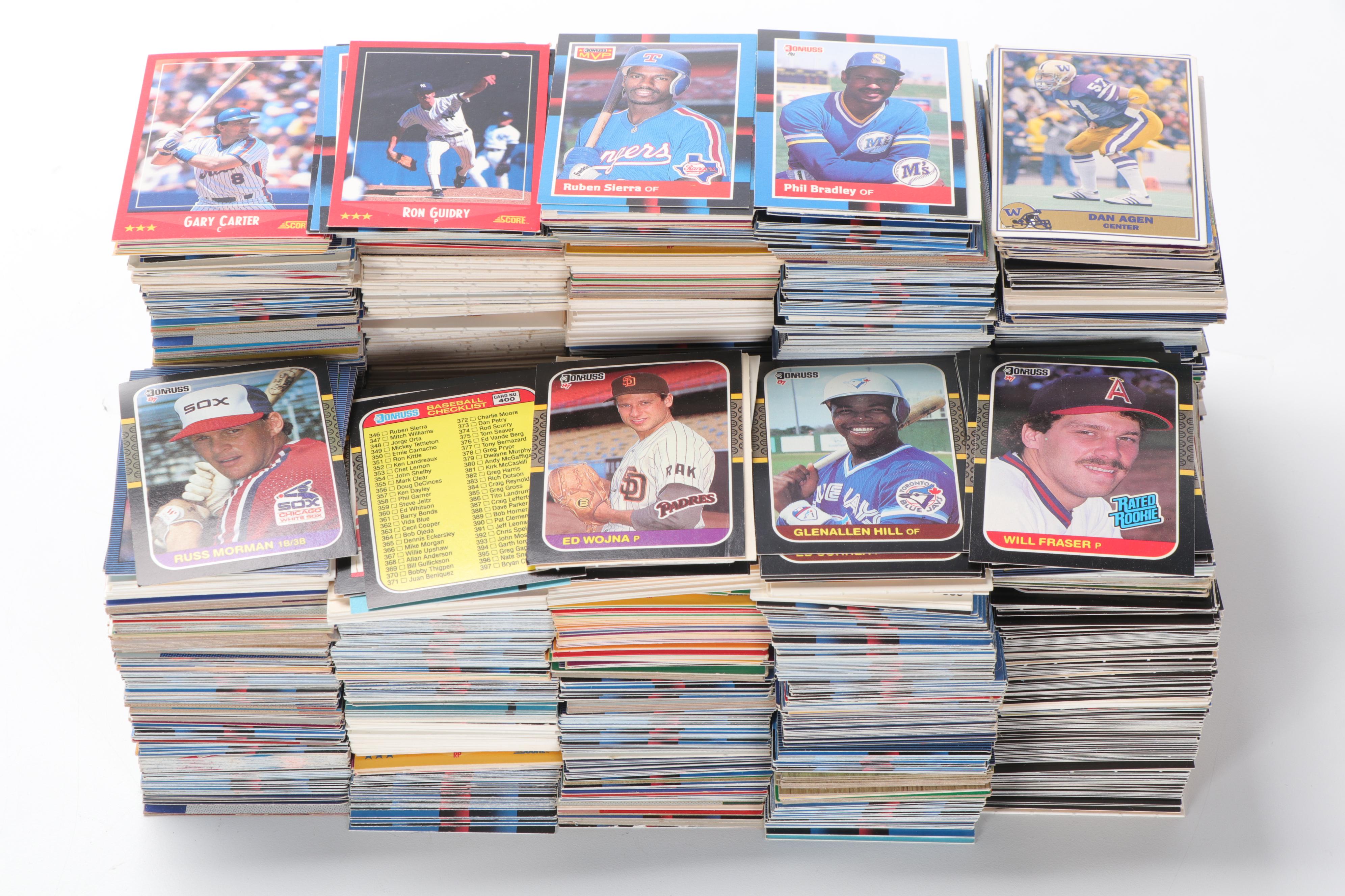 Upper Deck, Other Baseball and Football Cards with Jackie Robinson Ball