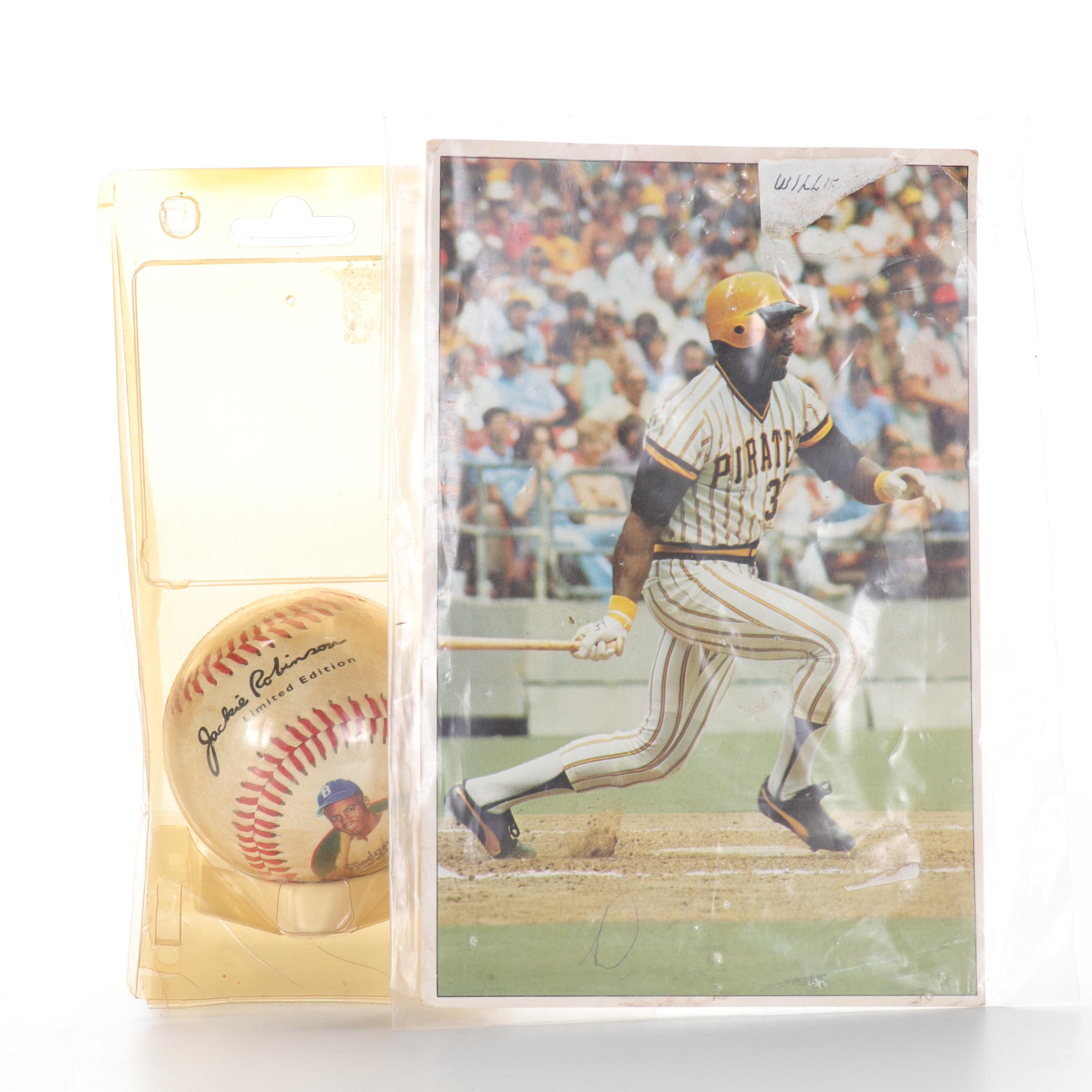 Upper Deck, Other Baseball and Football Cards with Jackie Robinson Ball