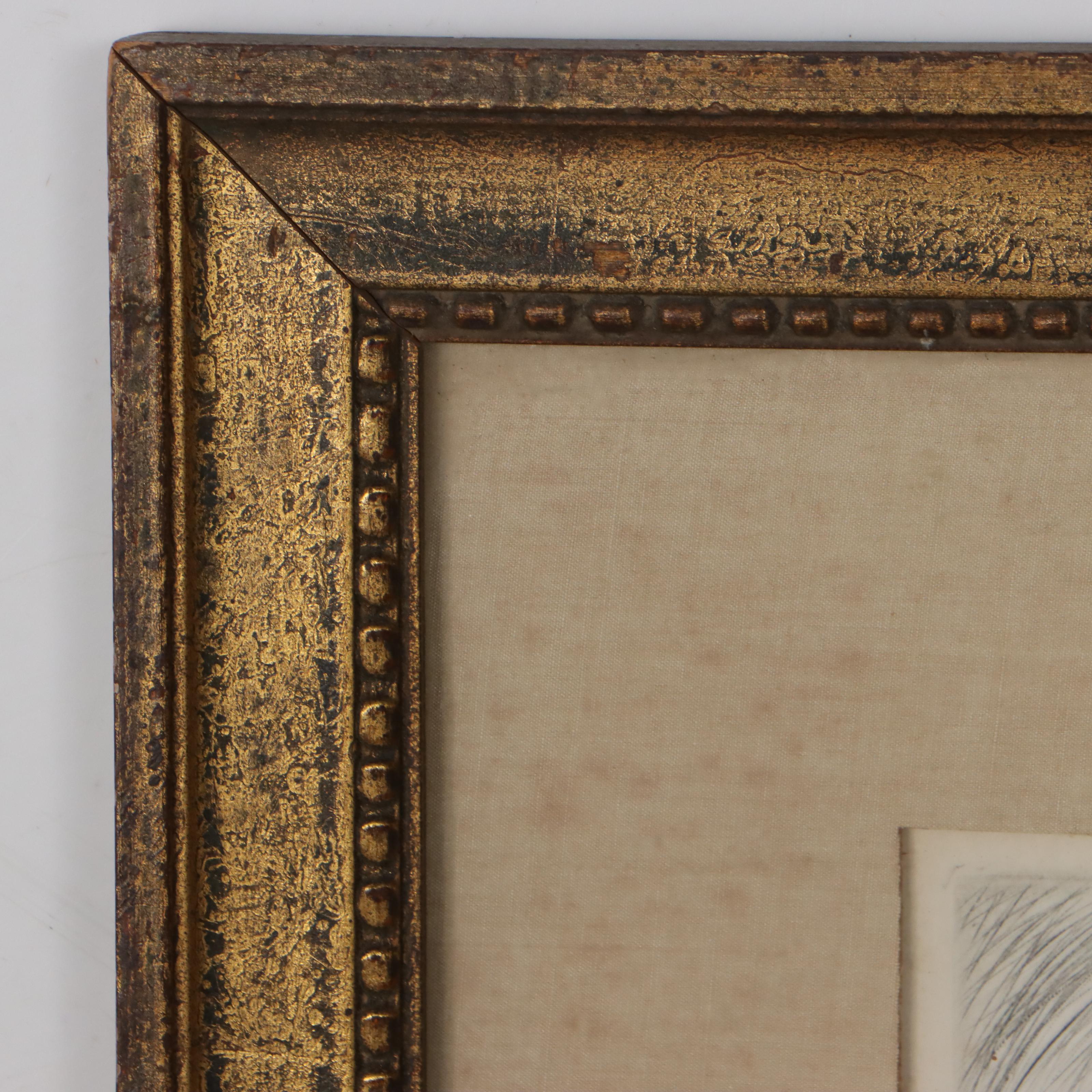 Salvador Dalí Second Edition Restrike Etching "Leonard Da Vinci" EBTH