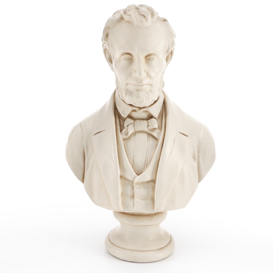 Alexander Backer Co. Cast Composite Bust of Abraham Lincoln, Mid-20th Century