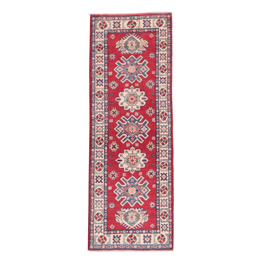2'1 x 5'10 Hand-Knotted Pakistani Kazak Style Carpet Runner