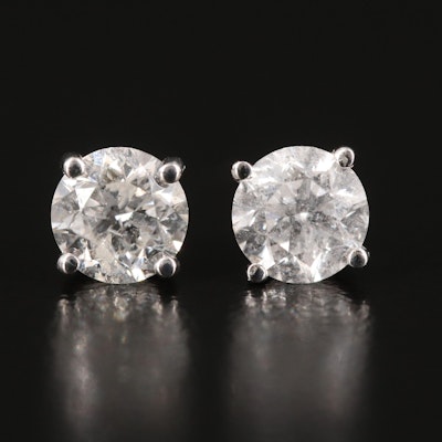 14K 1.19 CTW Diamond Stud Earrings