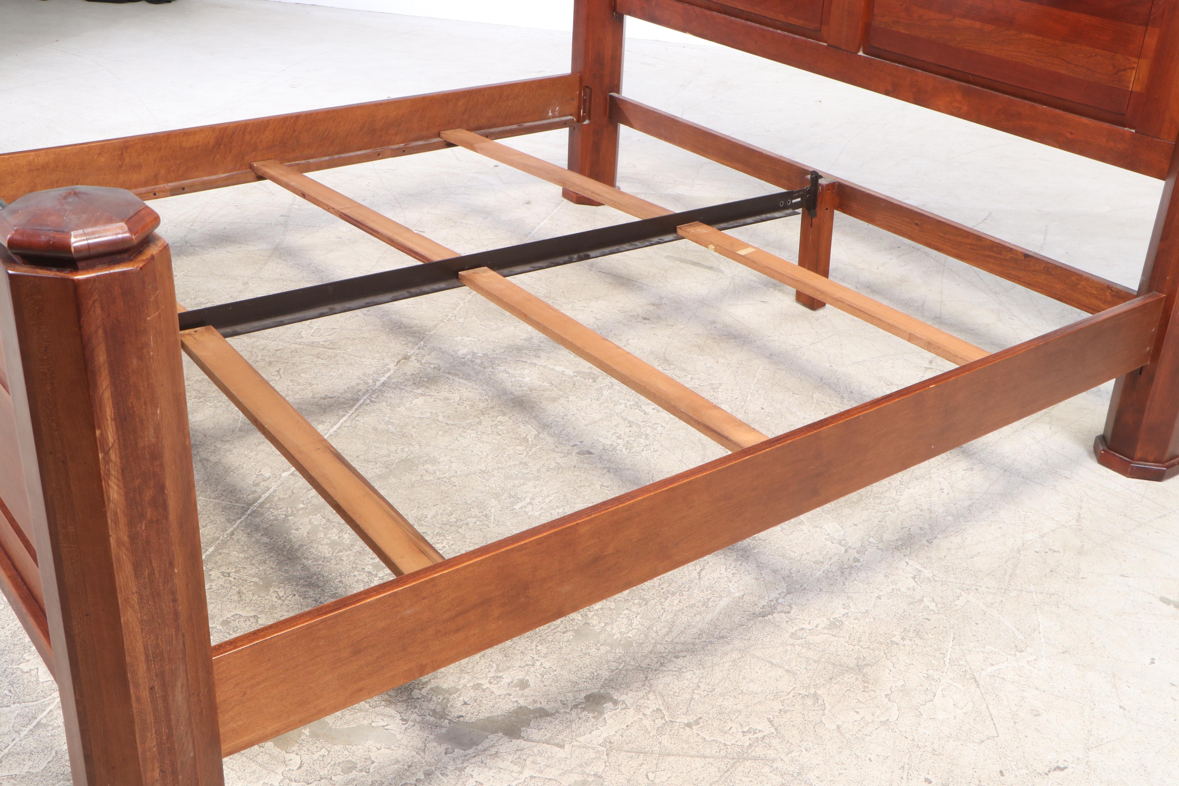 Bob Timberlake for Lexington KingSize Cherry Bed Frame with Metal Rail