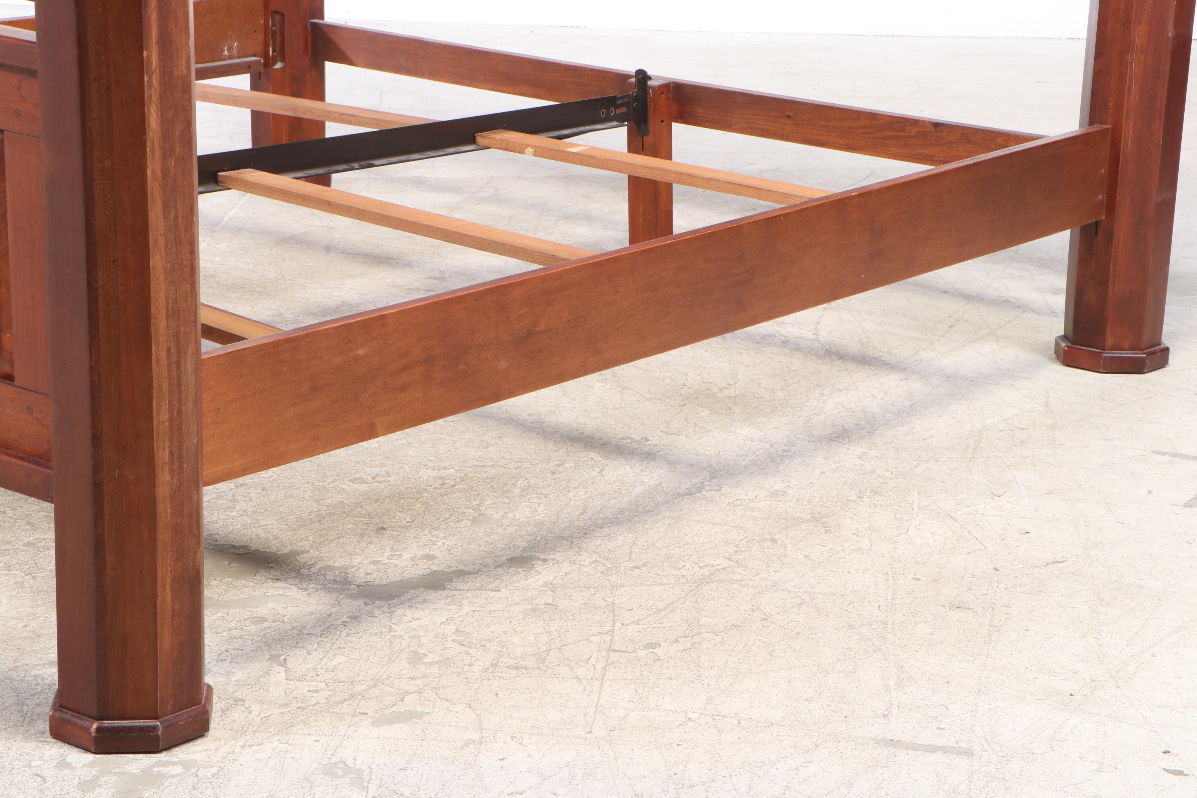 Bob Timberlake for Lexington KingSize Cherry Bed Frame with Metal Rail