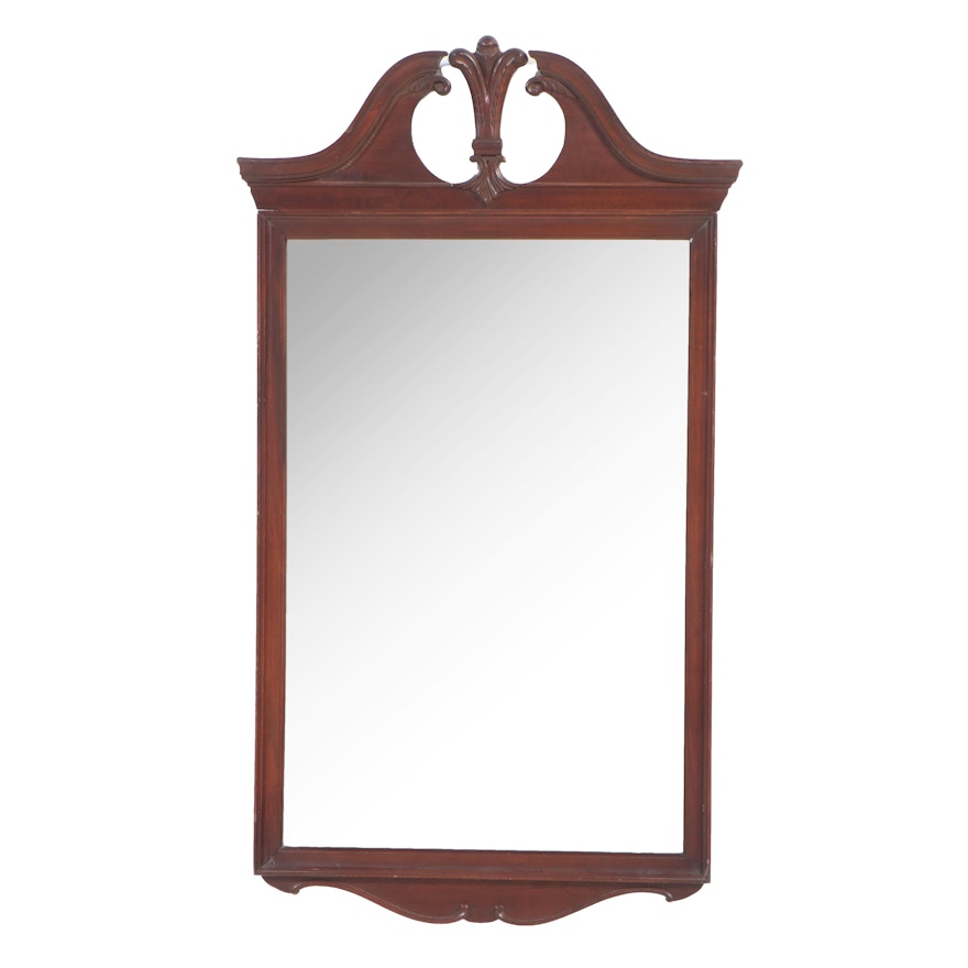 Hepplewhite Style Mahogany Mirror, Mid-20th Century