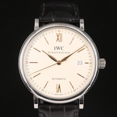 IWC Schaffhausen Portofino Date 40mm Stainless Steel Automatic Wristwatch