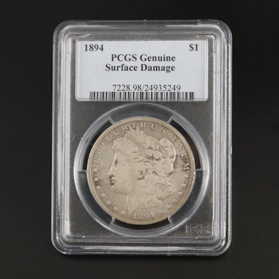 PCGS Certified Genuine Low Mintage 1894 Morgan Silver Dollar