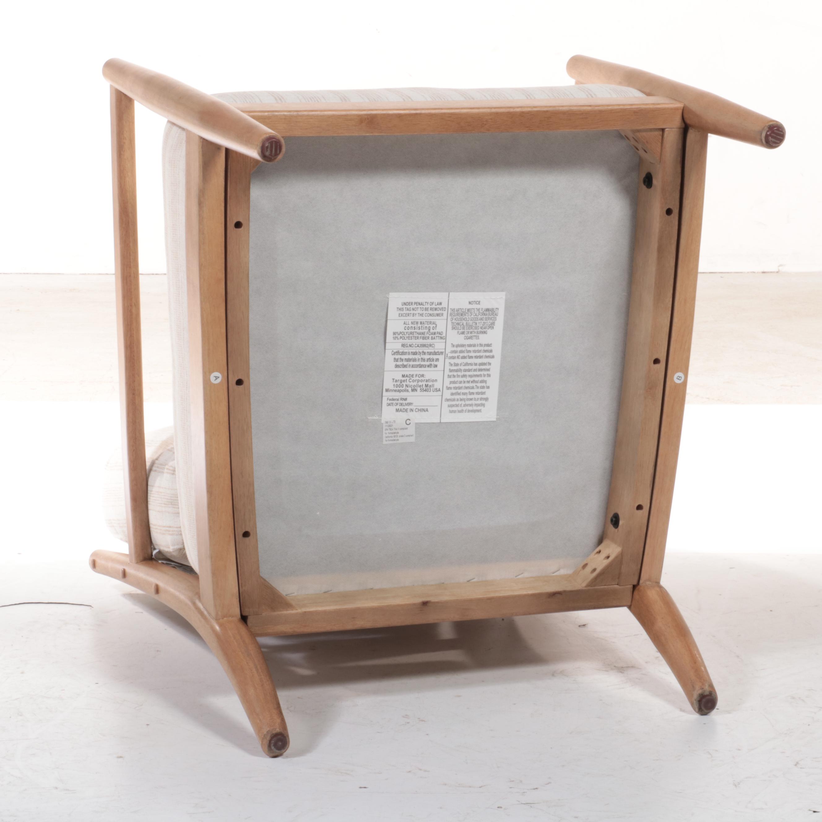 Threshold with Studio McGee Park Valley Ladder Back Wood Arm Accent