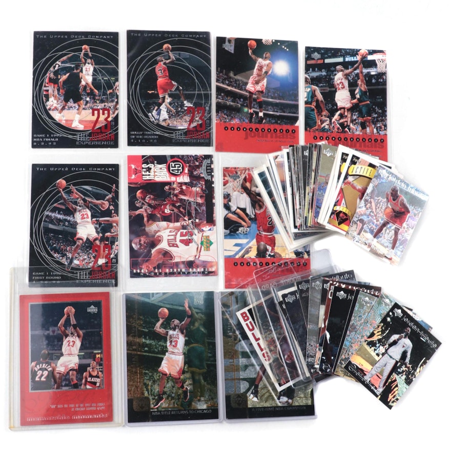 Topps, Upper Deck Michael Jordan Basketball Cards With Jumbo Cards, More, 1990s