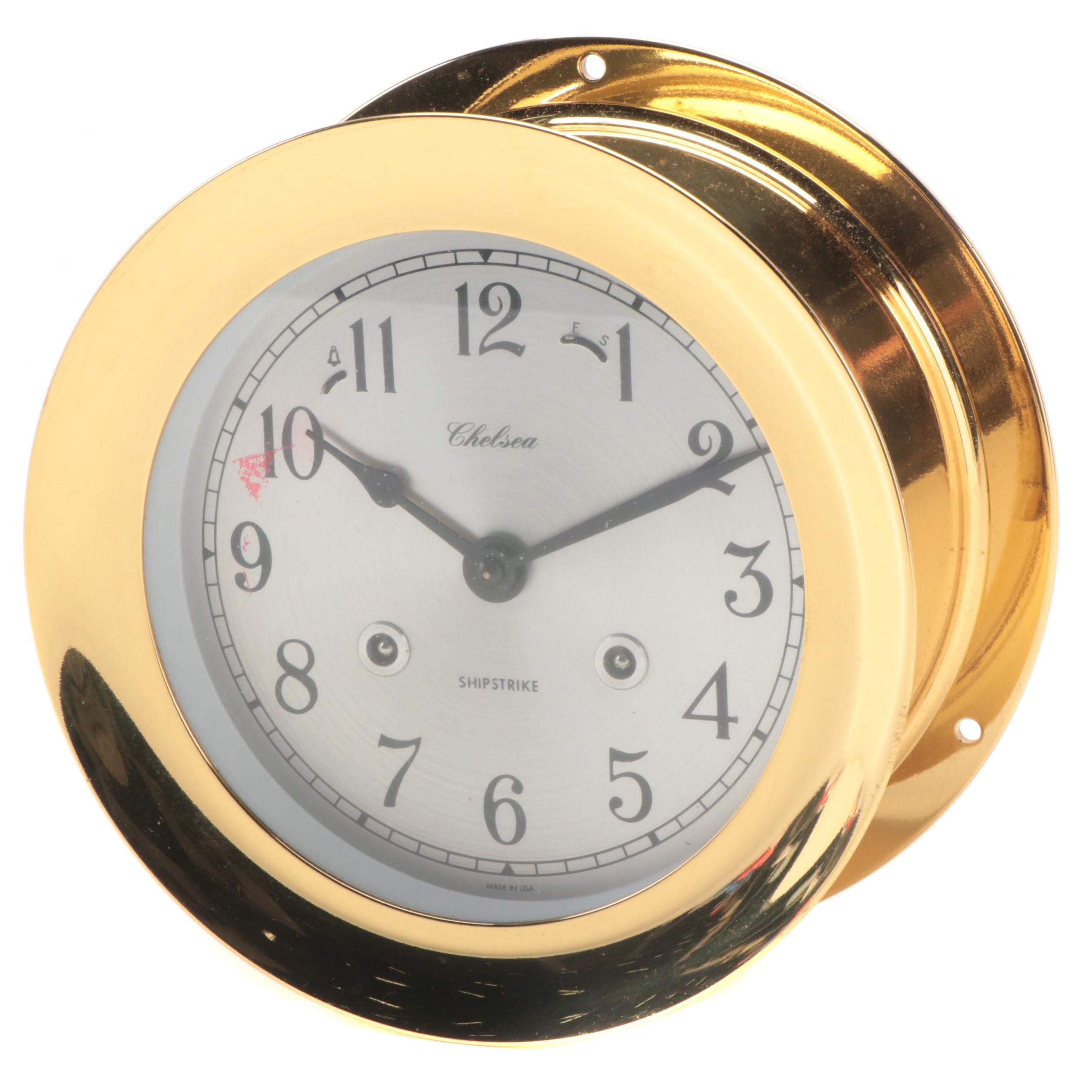 Chelsea Shipstrike Brass Nautical Clock EBTH