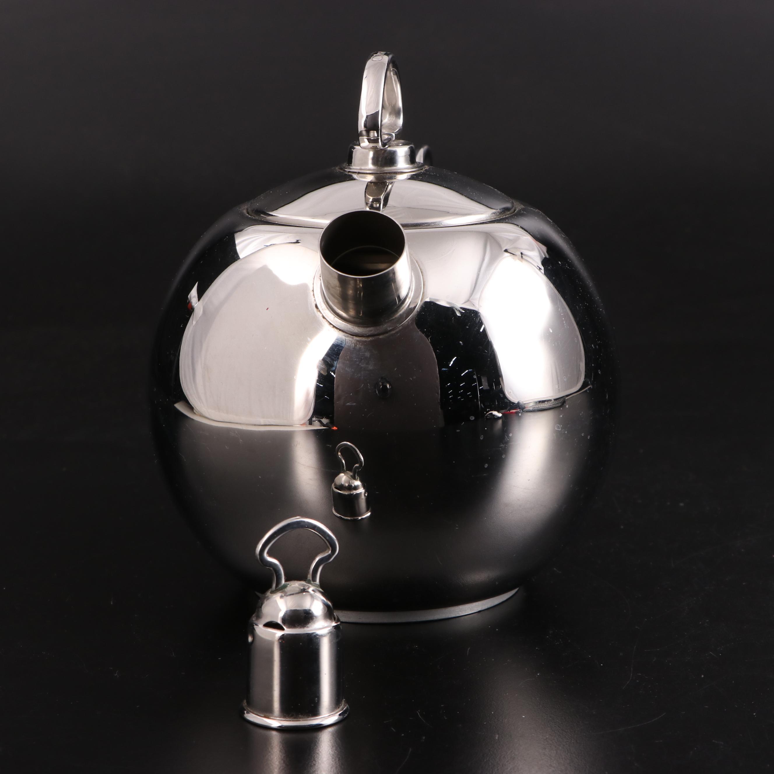 Chantal Stainless Whistling Tea Kettle and Enameled Canister Set EBTH