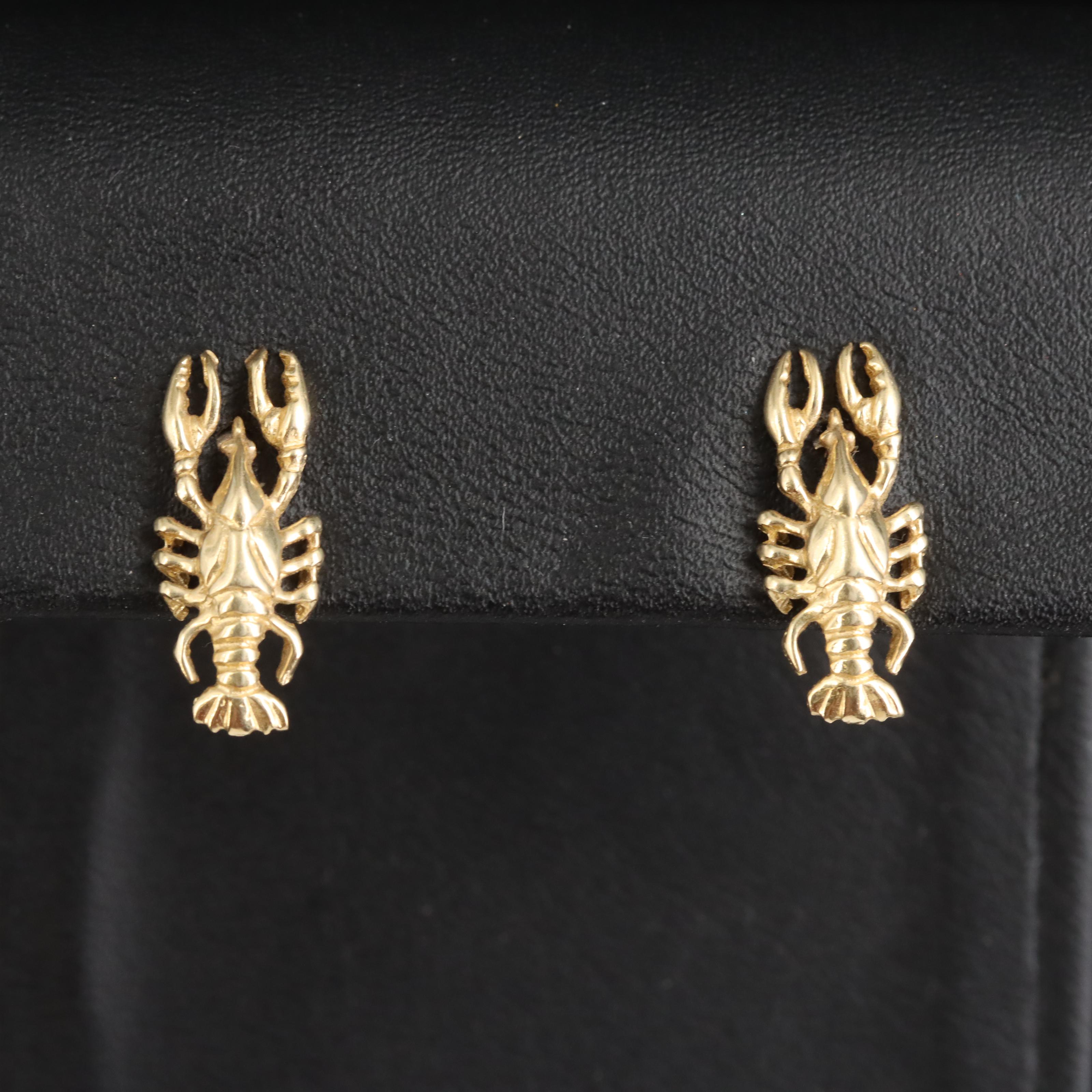 14K Lobster Earrings EBTH