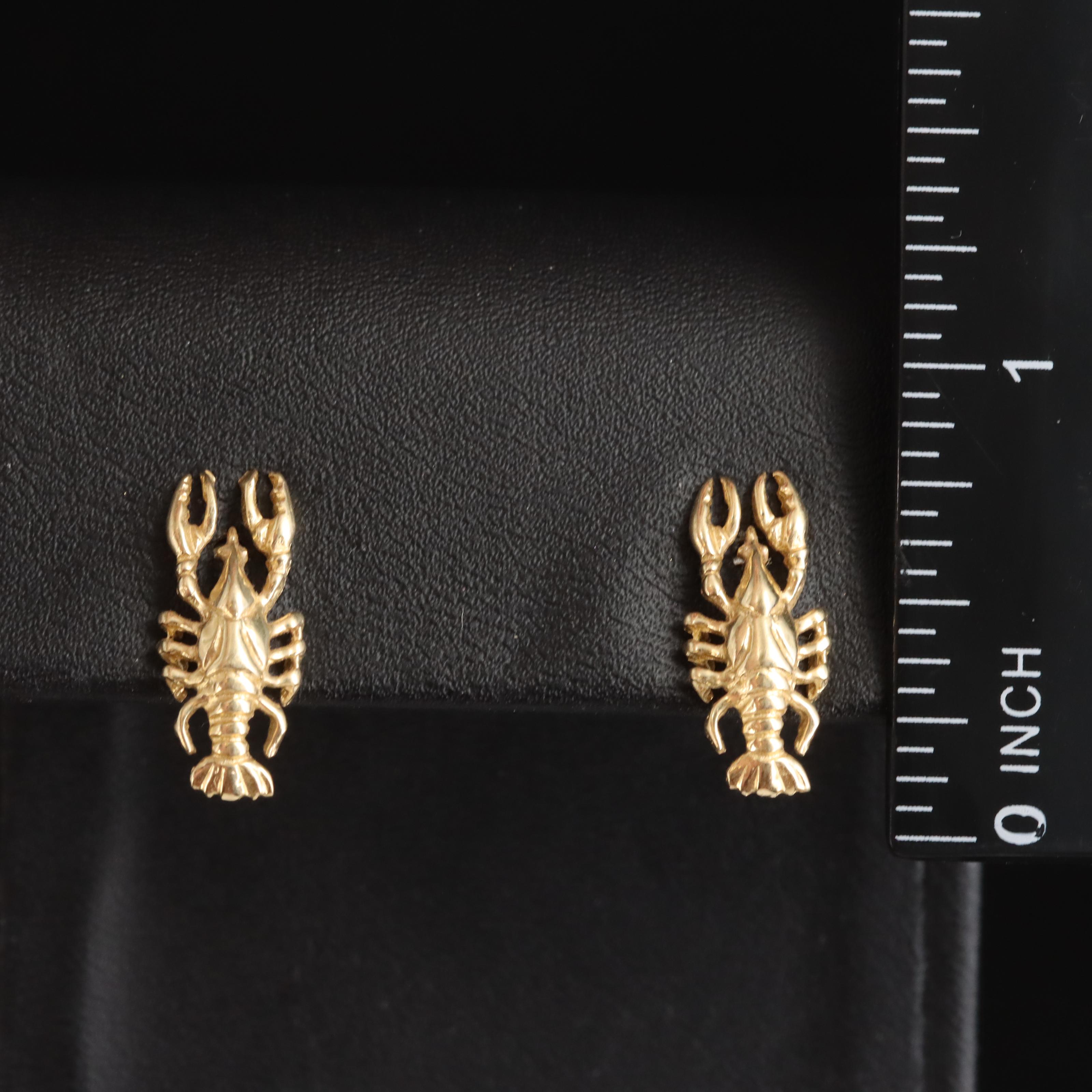 14K Lobster Earrings EBTH