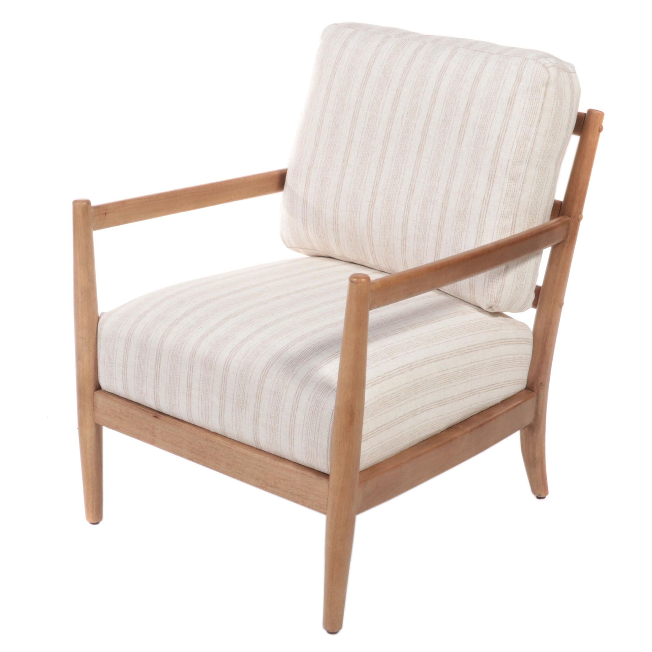 Threshold with Studio McGee Park Valley Ladder Back Wood Arm Accent