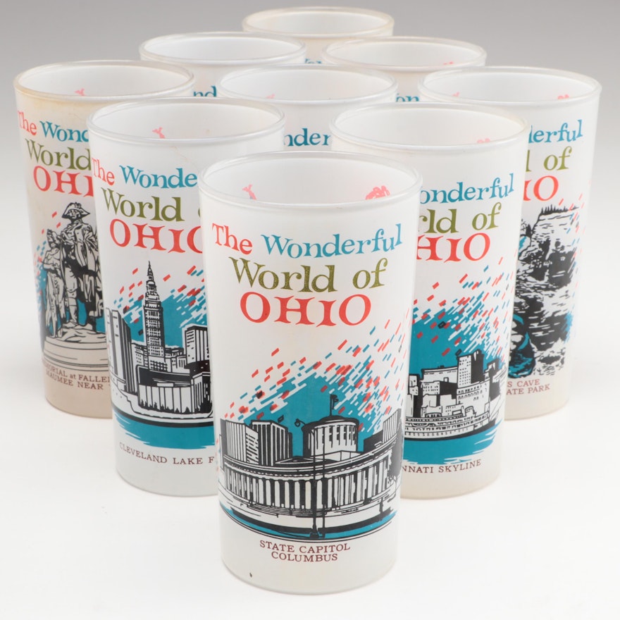 "Wonderful World of Ohio" Souvenir Tumblers, 1960s