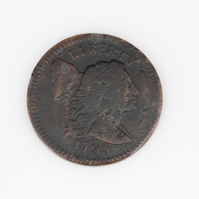1795 Flowing Hair Liberty Cap Plain Edge Large Cent
