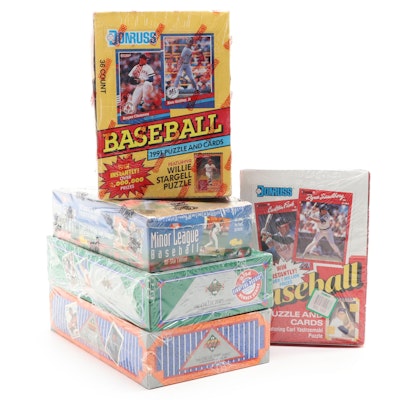 Upper Deck, Donruss, and Classic Sealed Baseball Card Boxes, 1990–1994