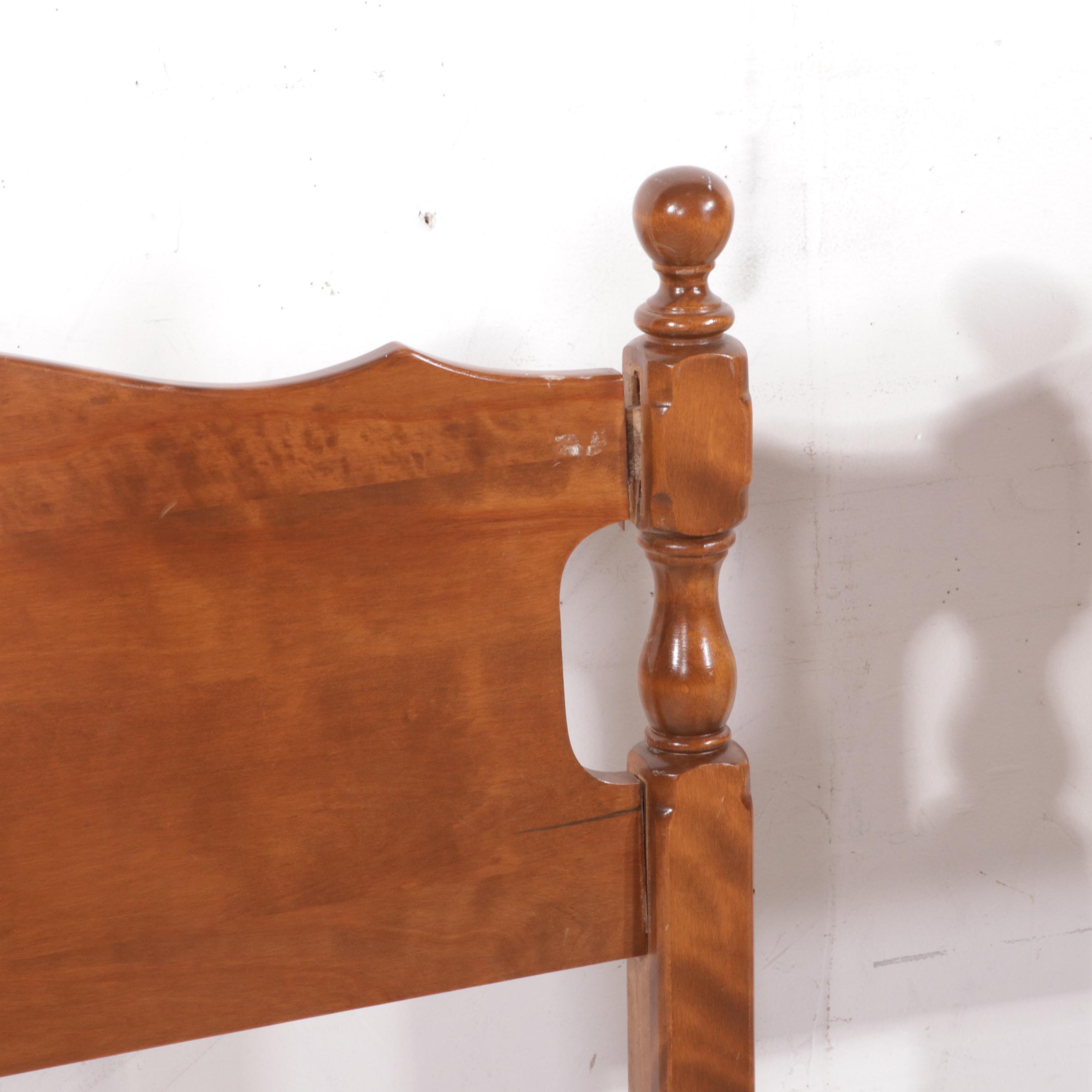 Pair of Ethan Allen "American Traditions" Maple Twin Beds, 1970s EBTH