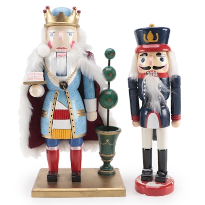 Chef and Soldier Hand-Painted Nutcrackers