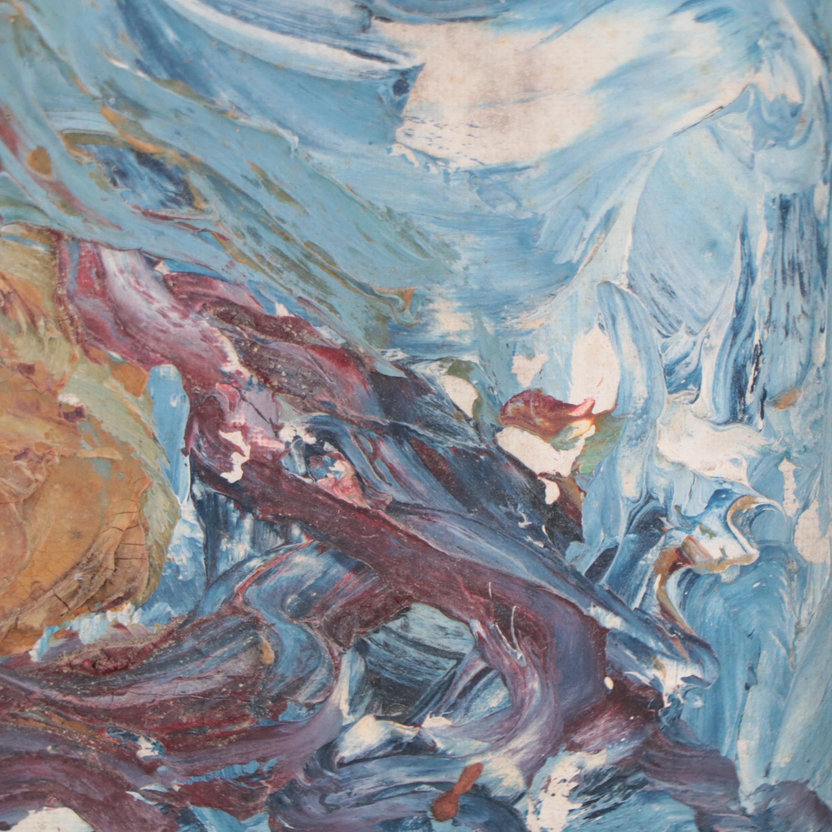 Abstract Portrait Oil Painting EBTH