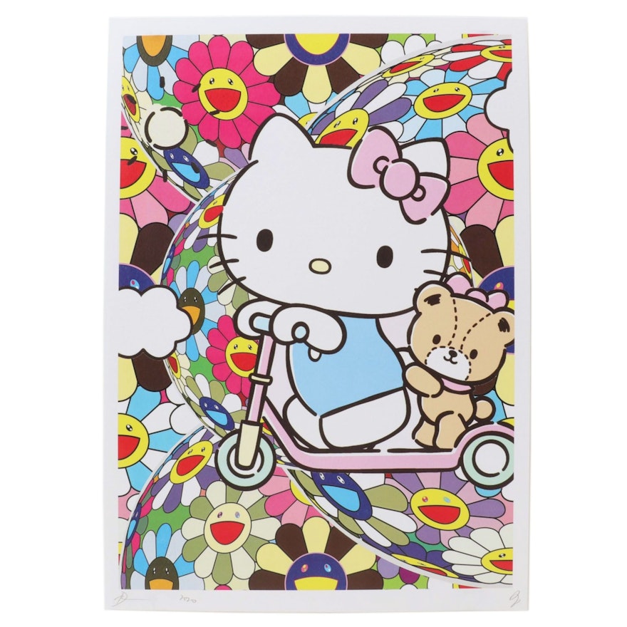 Death NYC Pop Art Graphic Print Featuring Hello Kitty, 2020