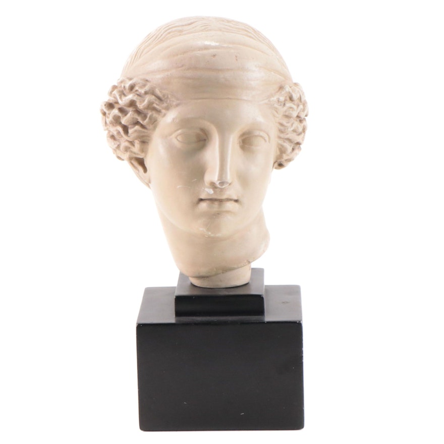 Alva Studios Plaster Cast Sculpture "Head of Aphrodite," 1982