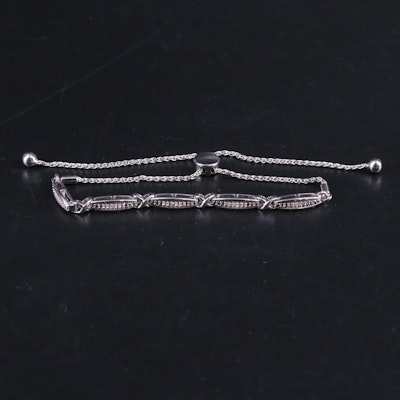 Sterling 0.11 CTW Diamond Bracelet