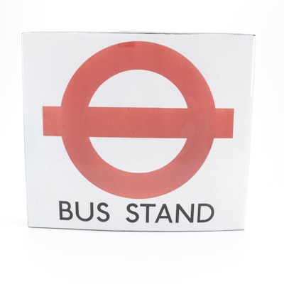 Transport for London Style "Bus Stand" Metal Sign