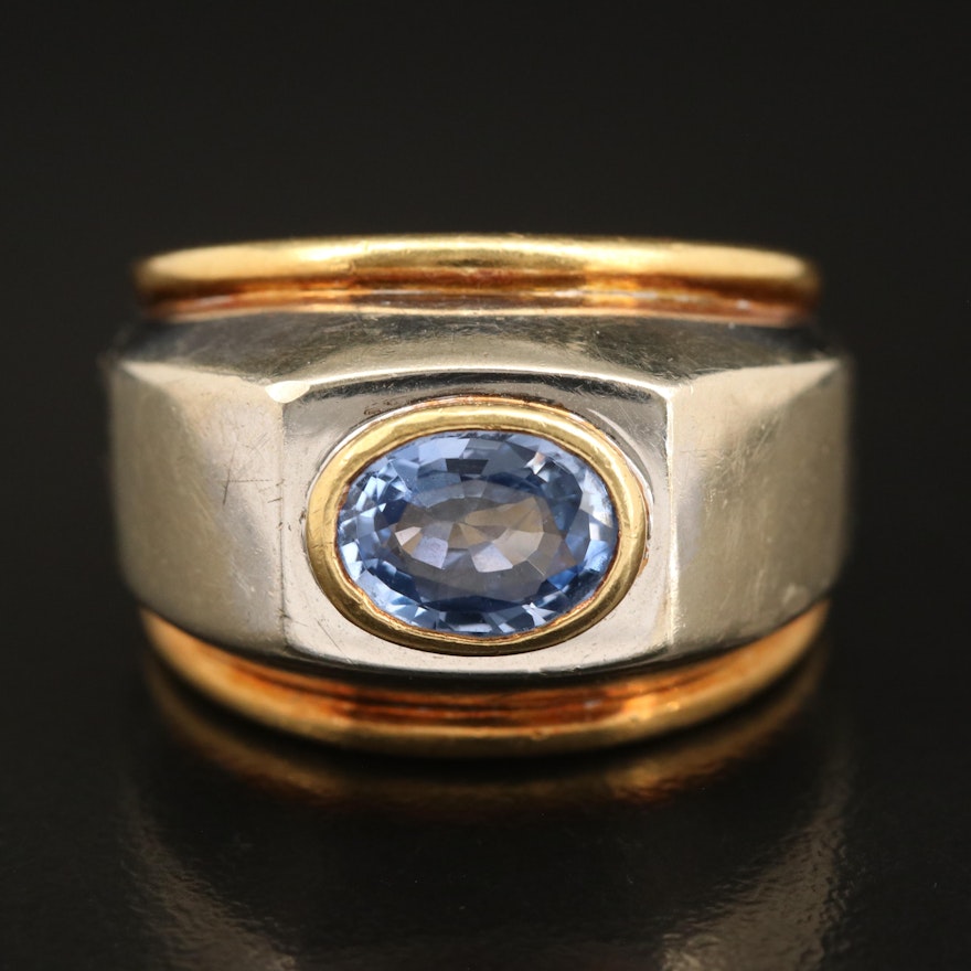18K 1.74 CT Sapphire Ring