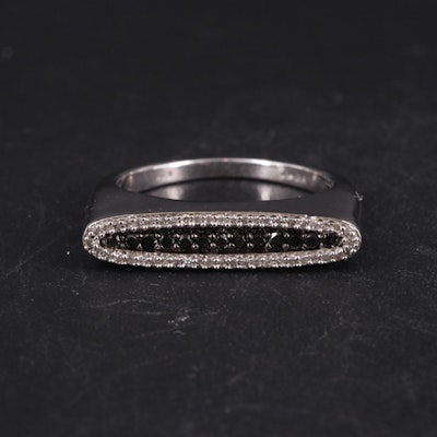 Sterling 0.26 CTW Diamond Multicolored Ring