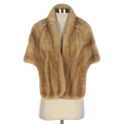 Palomino Mink Fur Stole by Dittrich Furs