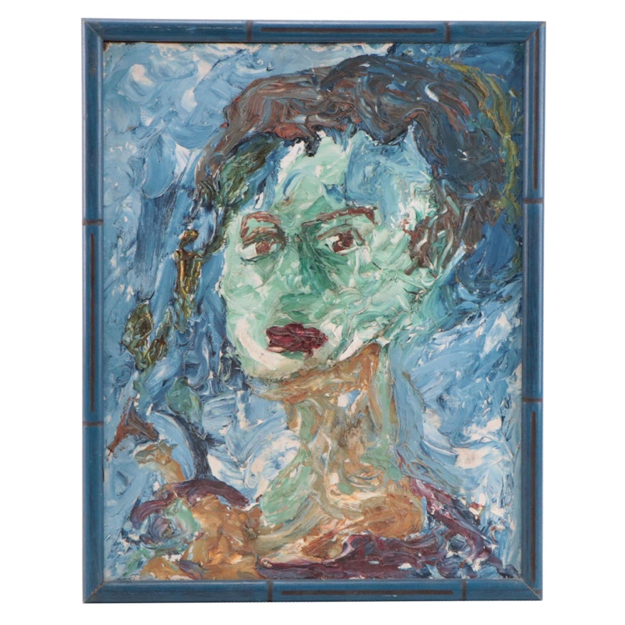 Abstract Portrait Oil Painting