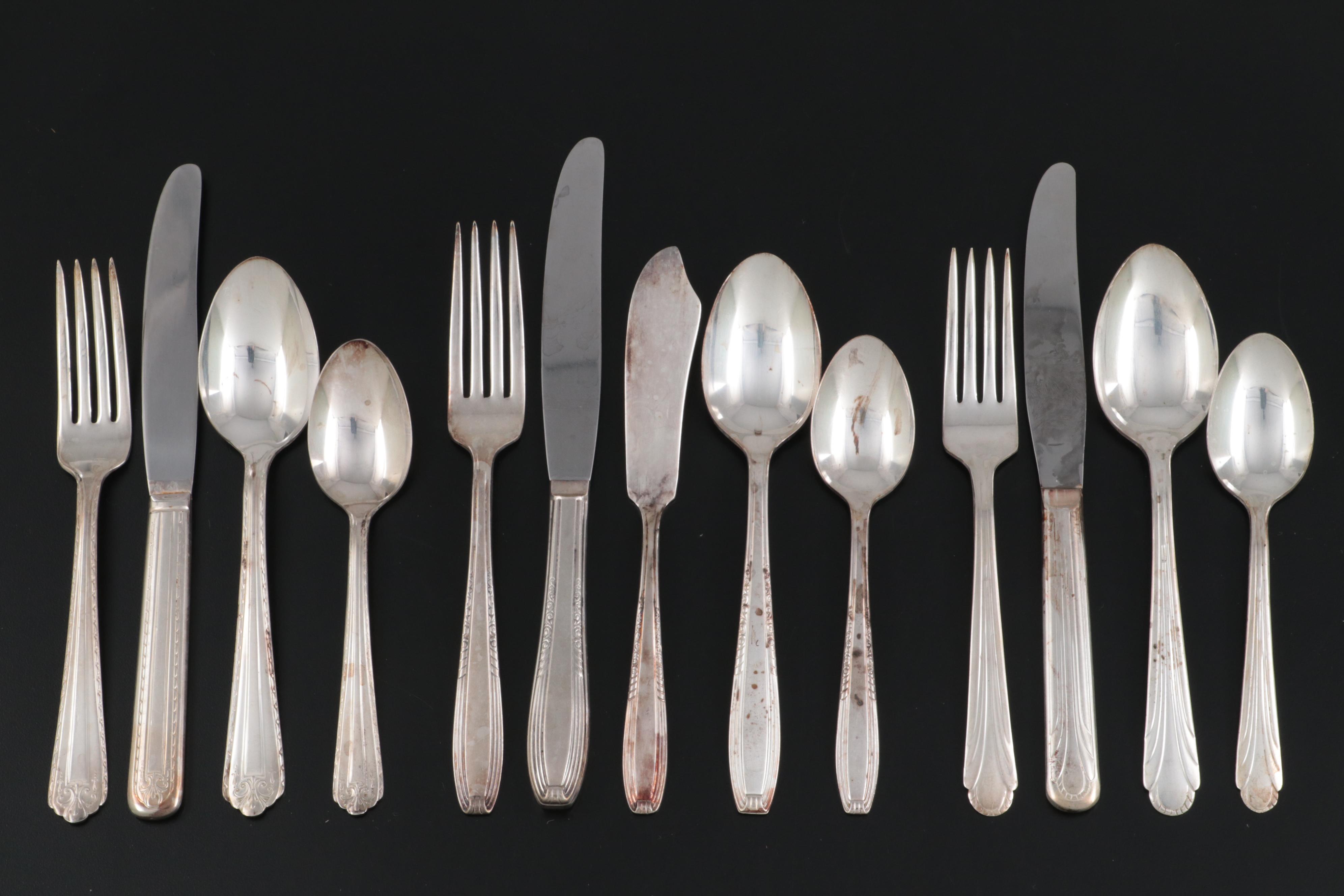 Wallace, Harmony House, Oneida with Other Silver Plate Flatware EBTH