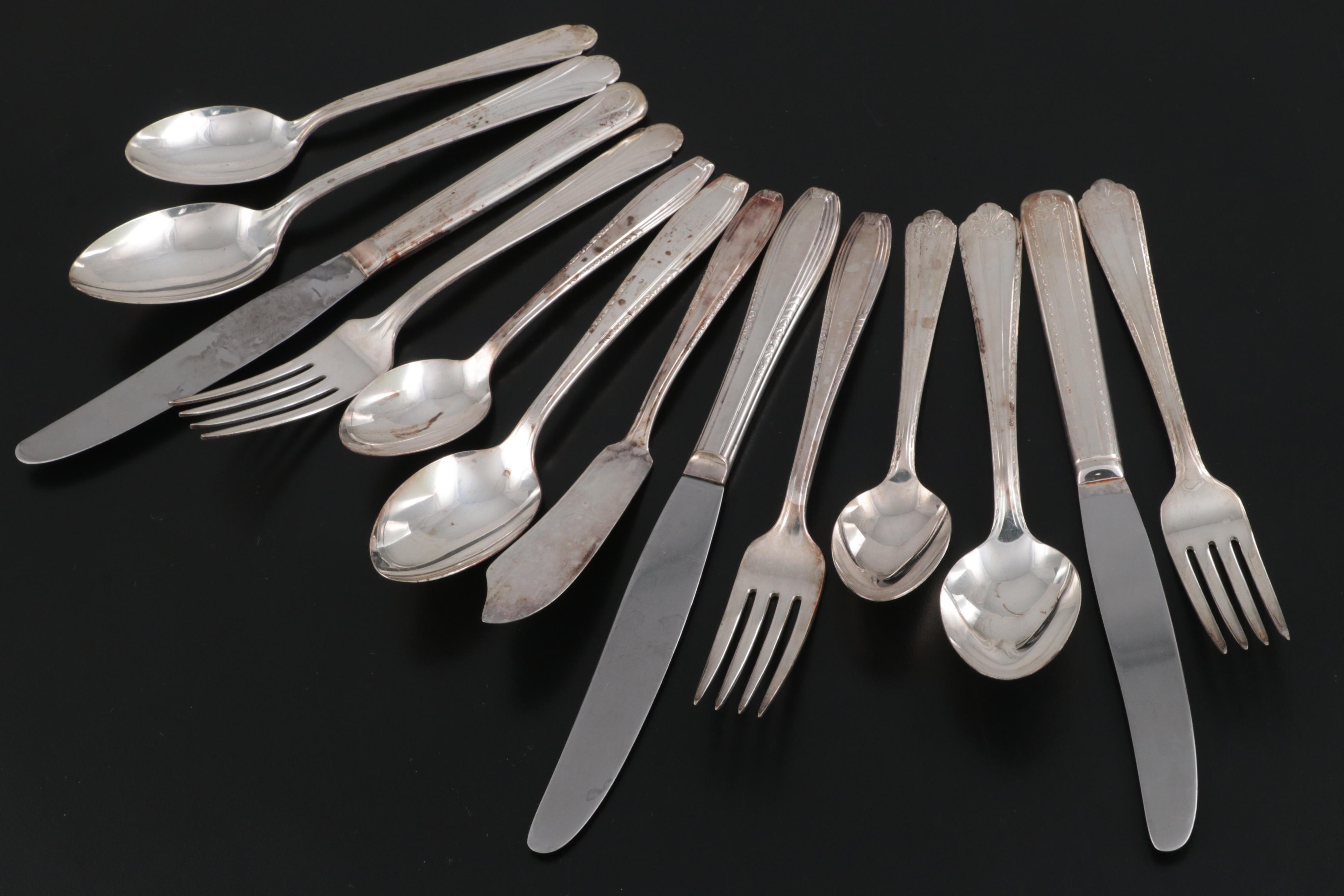 Wallace, Harmony House, Oneida with Other Silver Plate Flatware EBTH