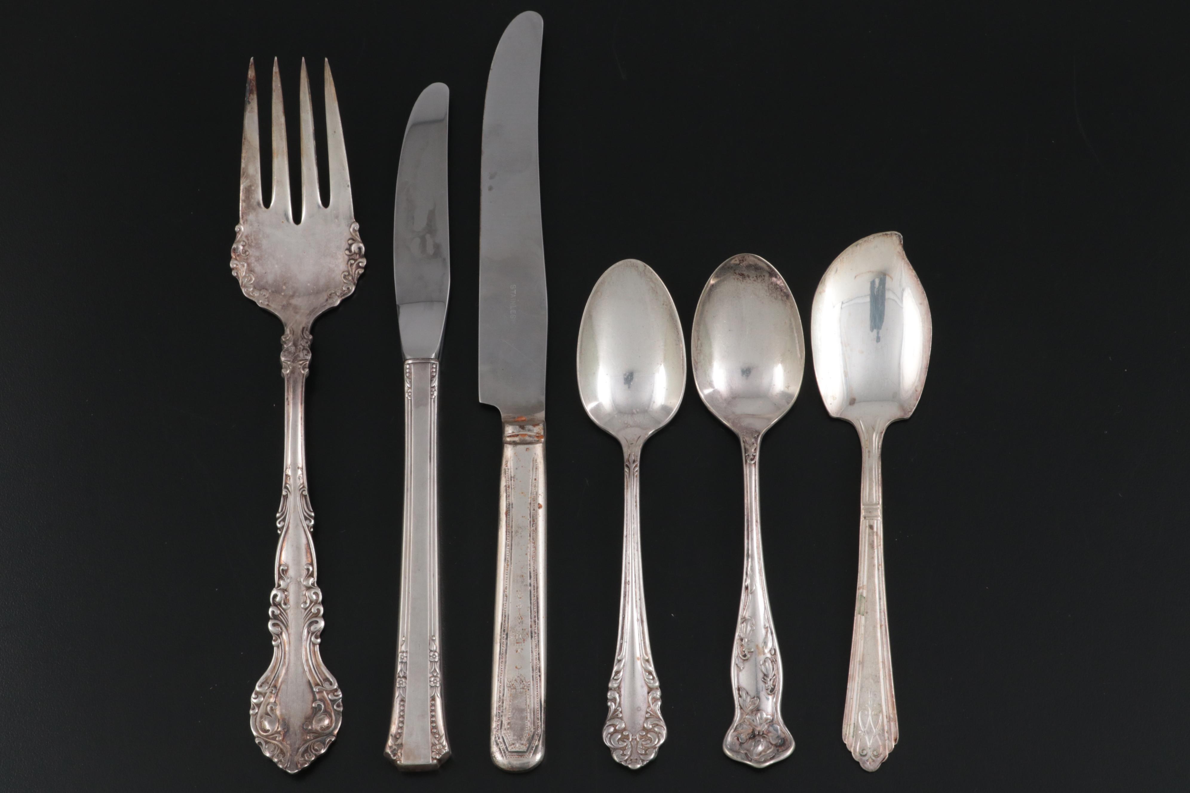 Wallace, Harmony House, Oneida with Other Silver Plate Flatware EBTH
