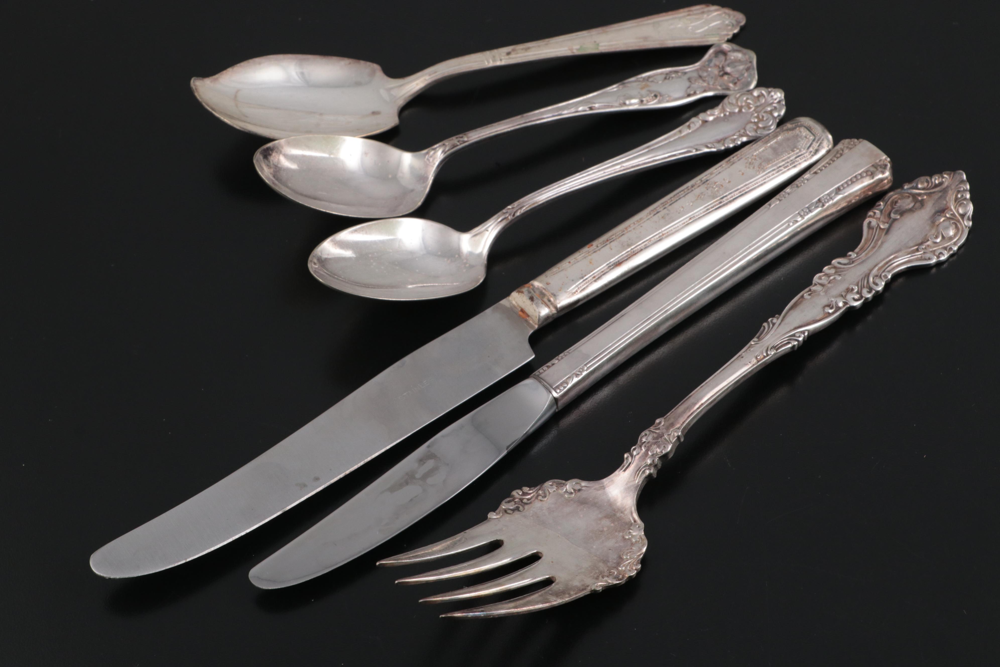Wallace, Harmony House, Oneida with Other Silver Plate Flatware EBTH