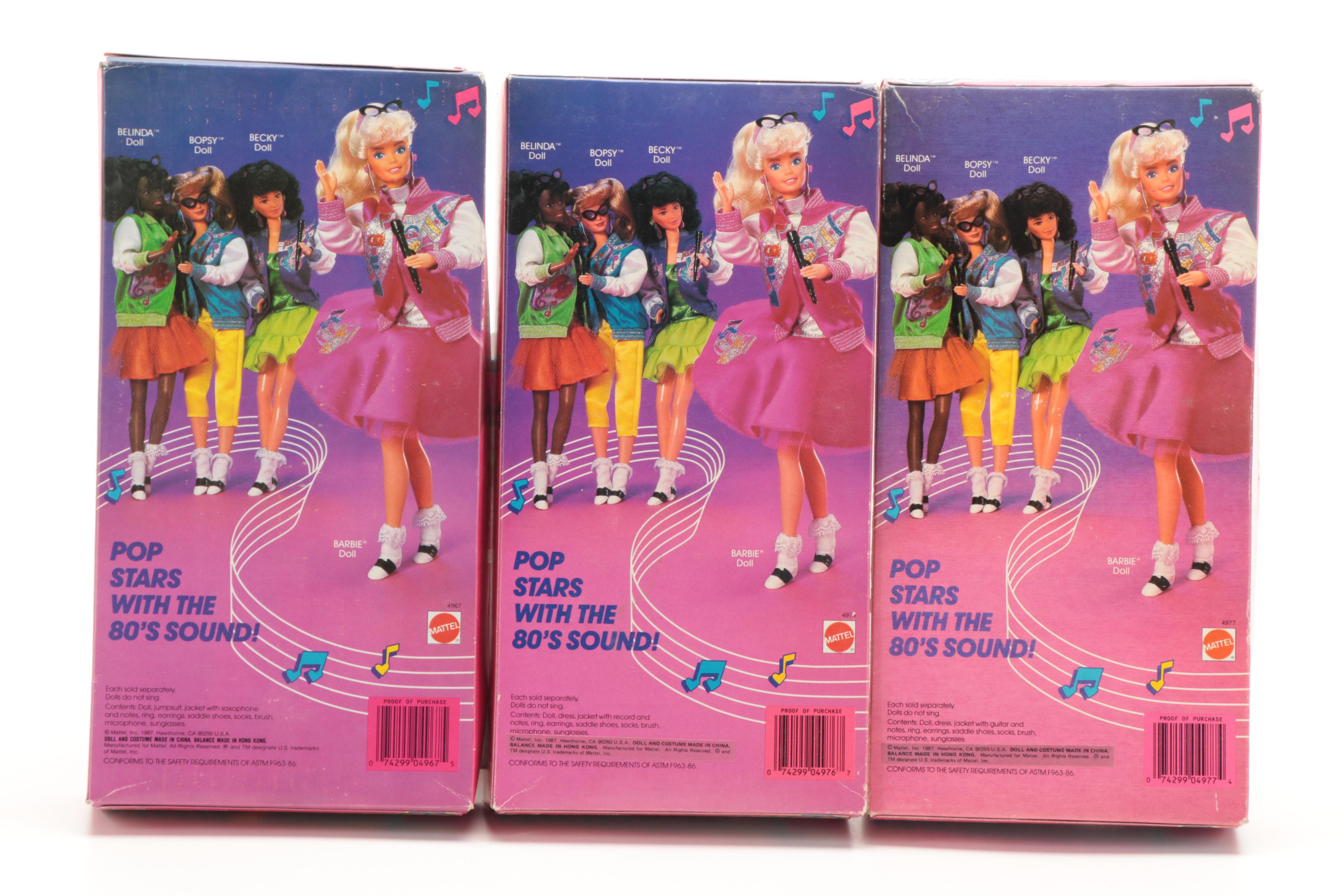 Mattel Barbie Sensations Dolls with Bopsy, Barbie, Belinda and More, 1980s | EBTH