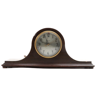 Revere Clock Company Wood Tambour Mantel Clock, Early 20th Century