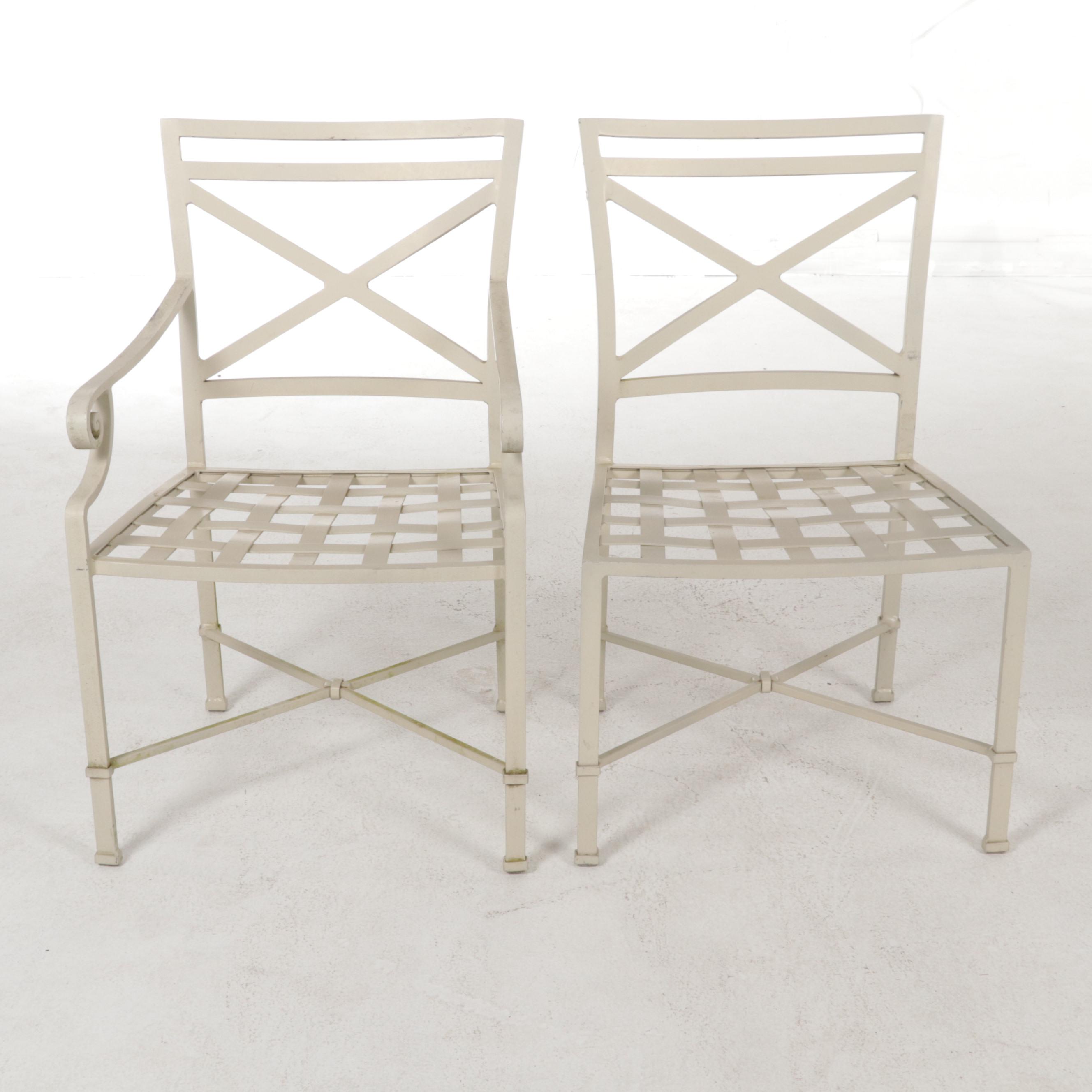 Brown Jordan Metal Patio Dining Table and Eight Chairs EBTH