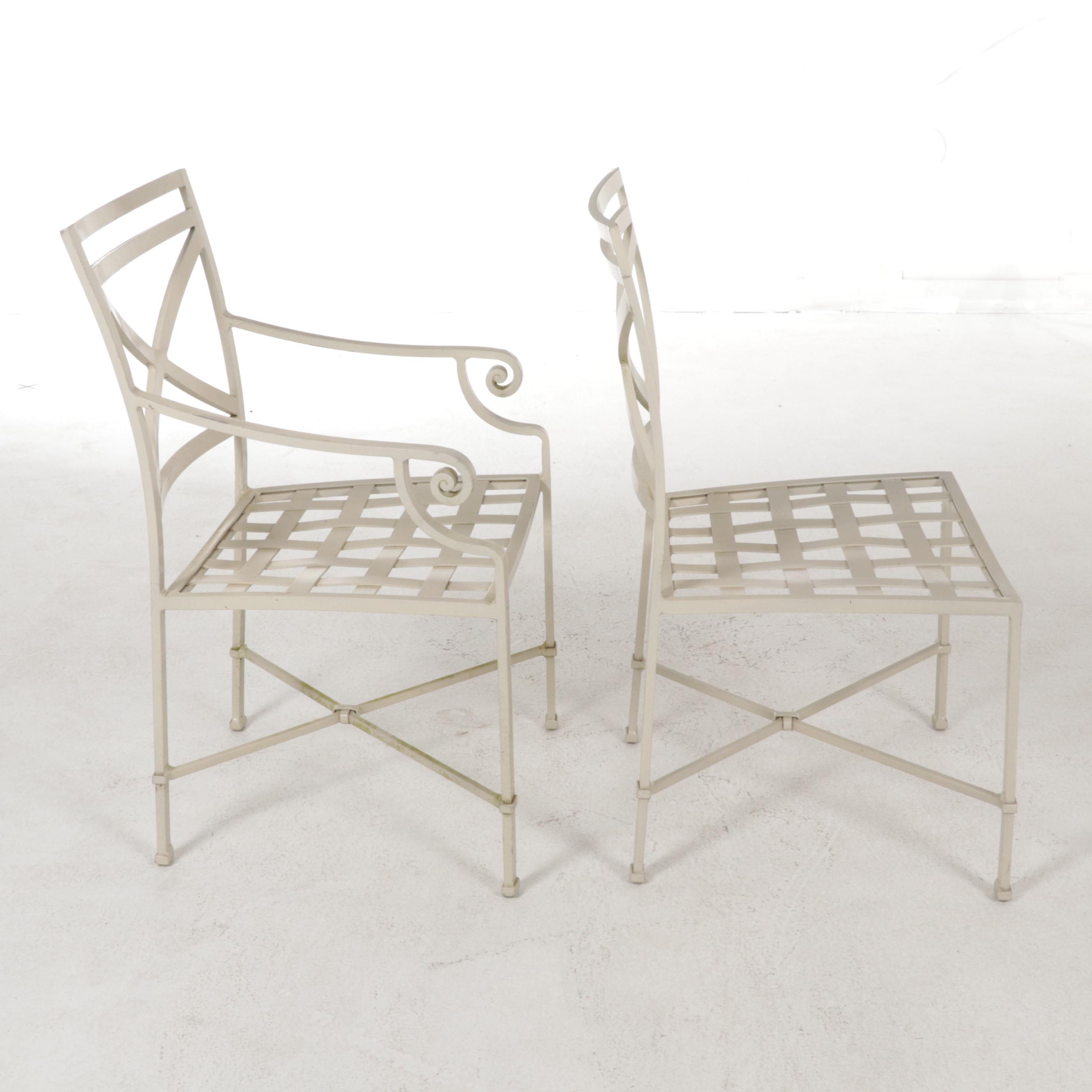 Brown Jordan Metal Patio Dining Table and Eight Chairs EBTH