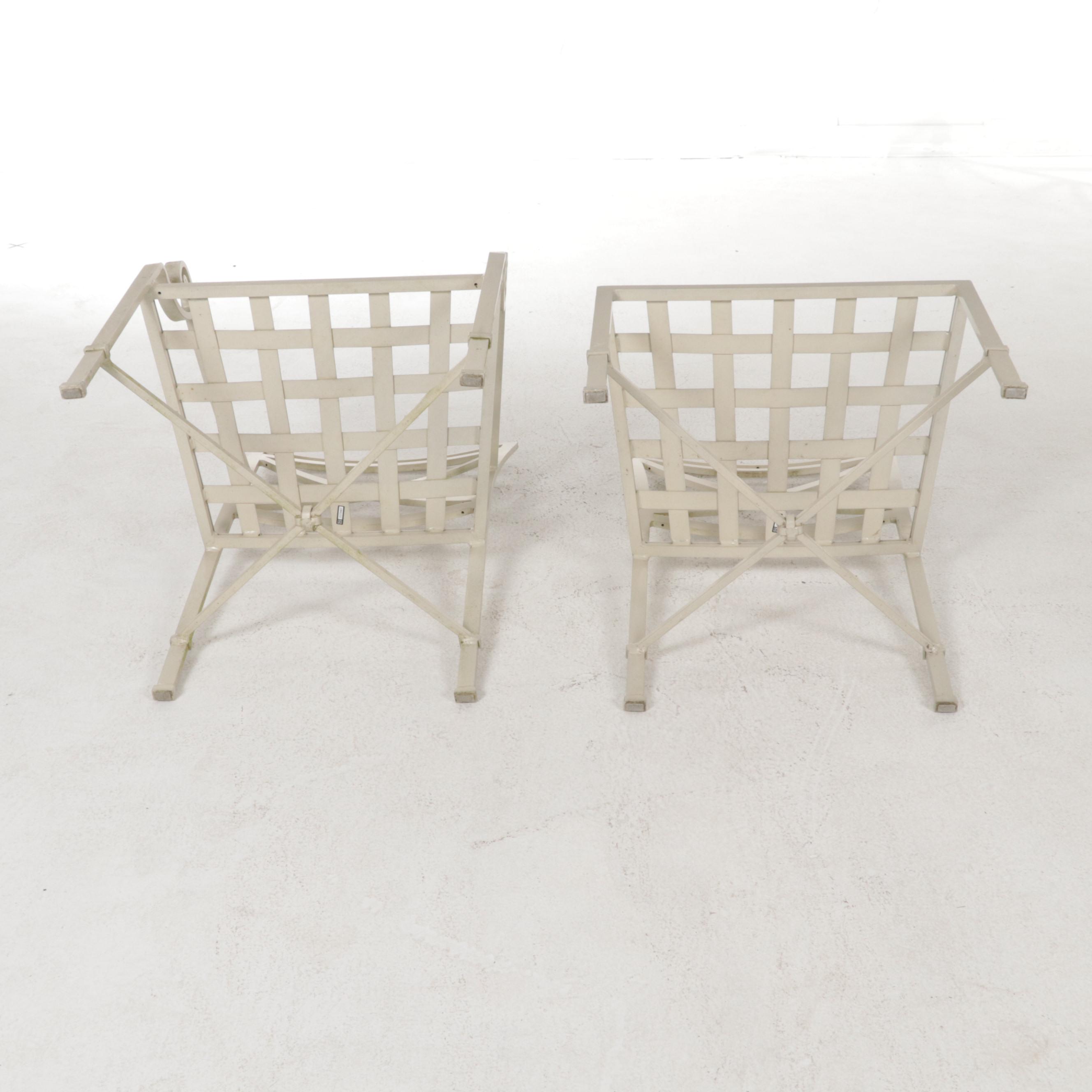 Brown Jordan Metal Patio Dining Table and Eight Chairs EBTH