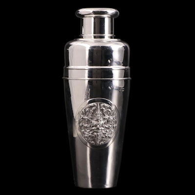 Siam Kui Kee Sterling Silver Cocktail Shaker, Mid-20th Century