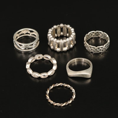 Sterling Rings Selection Featuring Rose Quartz