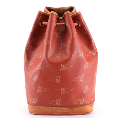 Louis Vuitton America's Cup St. Tropez Bucket Bag in Coated Canvas
