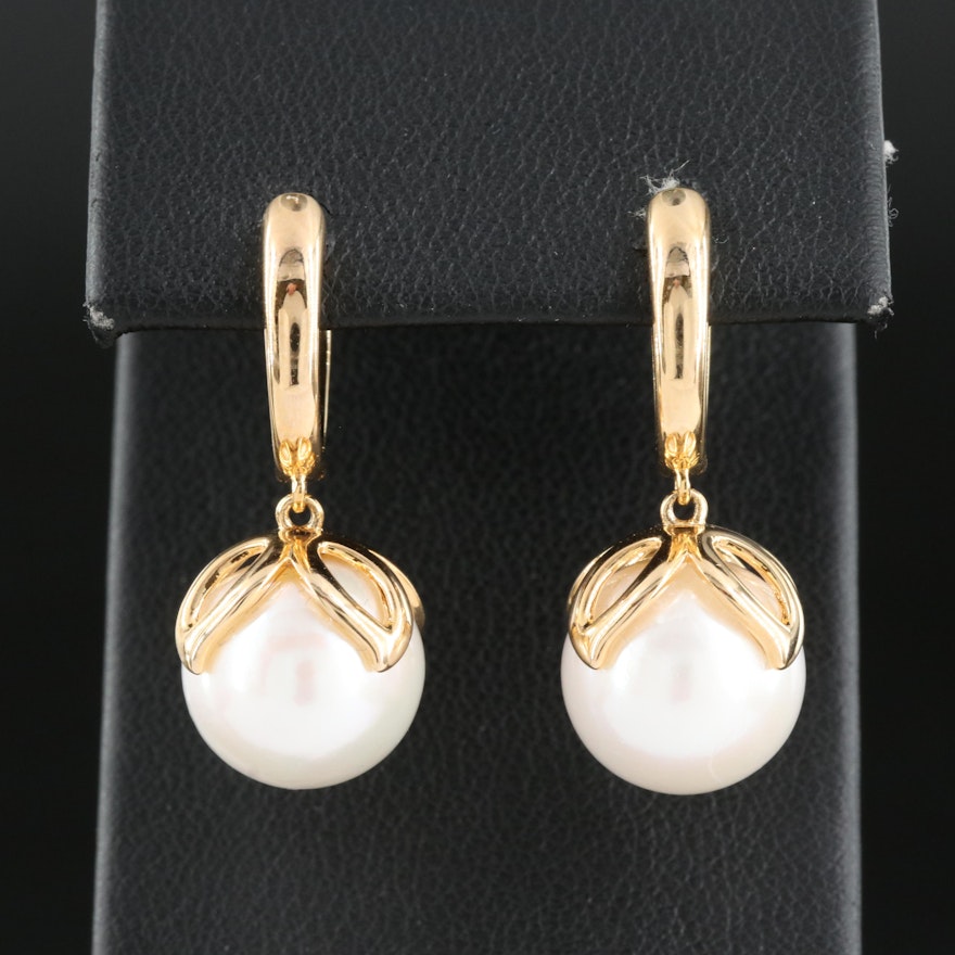 Sterling Pearl Earrings