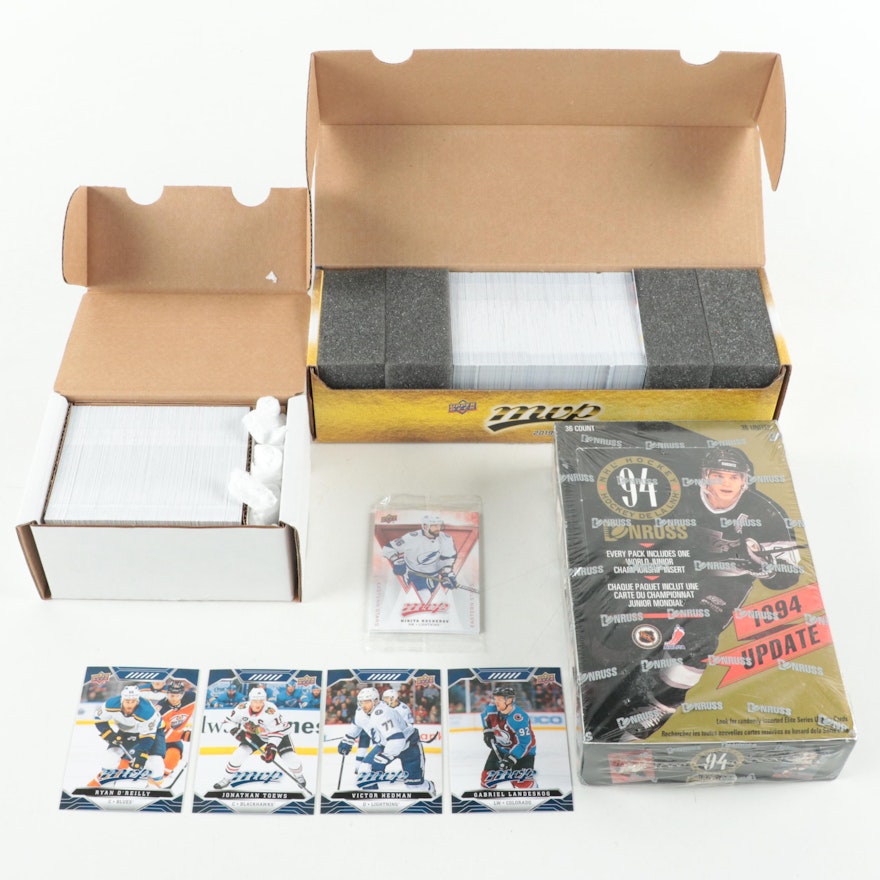 Donruss Sealed Hockey Card Set, Upper Deck MVP Hockey Cards, More, 1990s–2020s