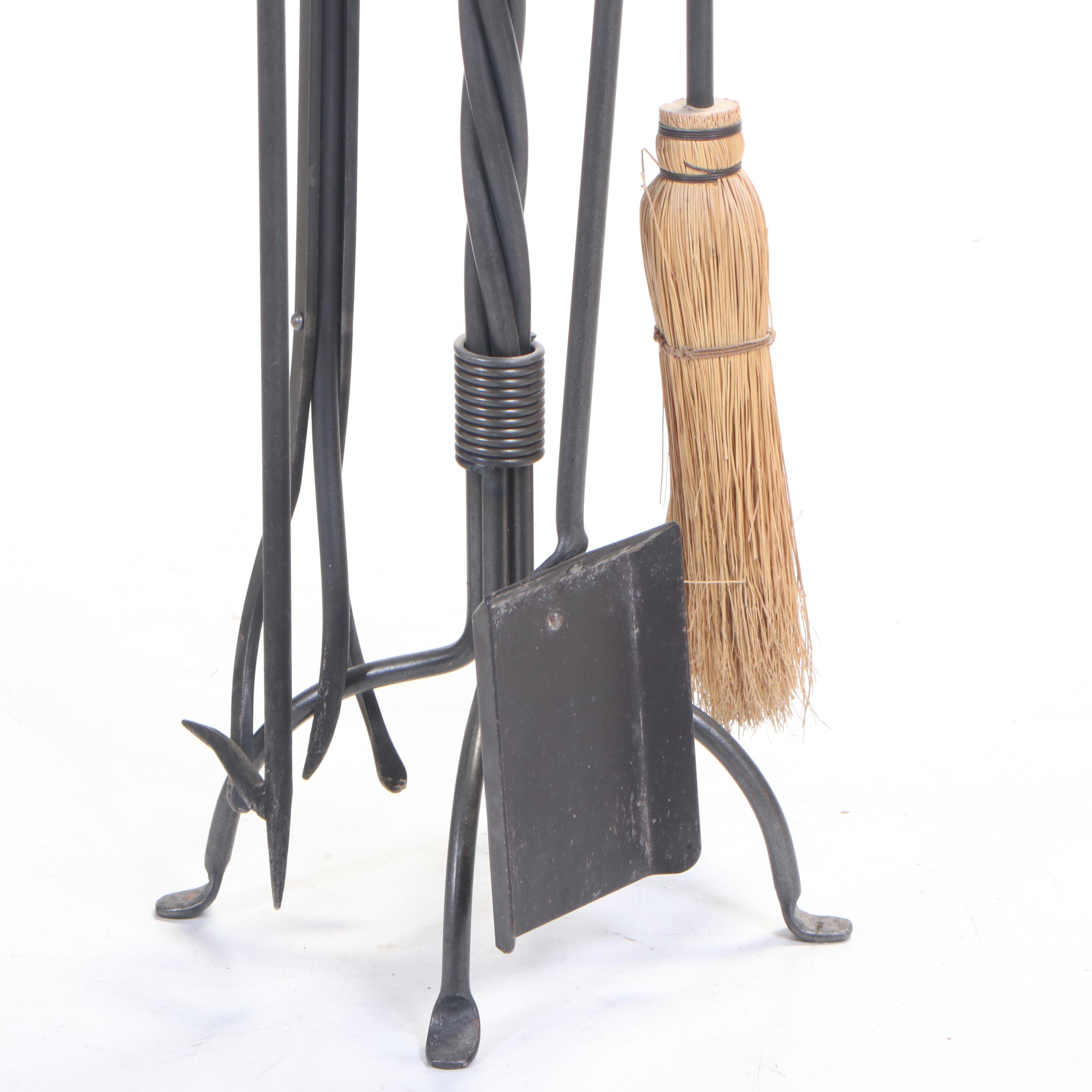 Wrought Iron Fireplace Tool Set EBTH