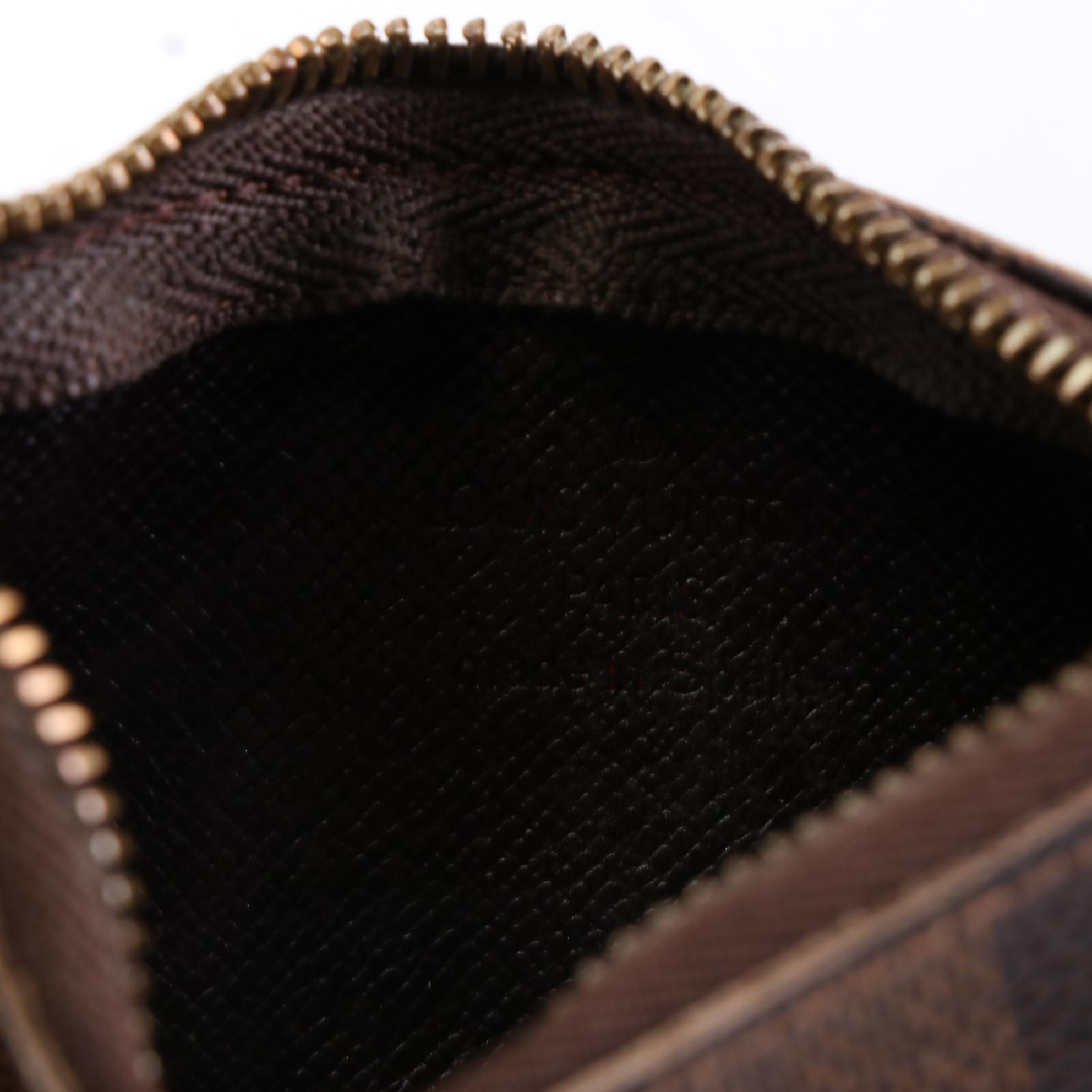 Louis Vuitton Key/Coin Pouch in Damier Ebene Canvas EBTH