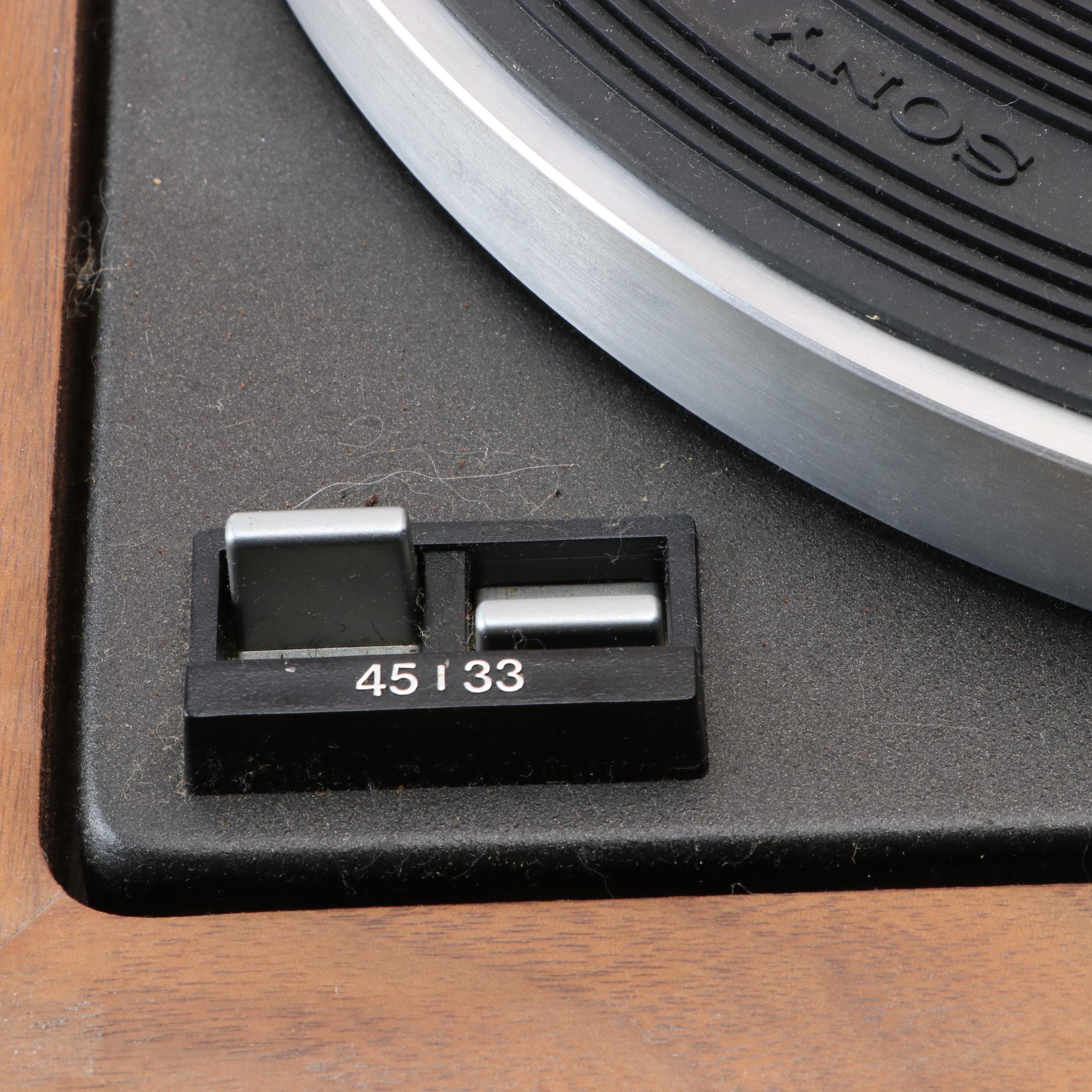 Sony 5520 2Speed Belt Driven Automatic Turntable System Record Player